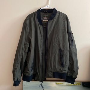 American Eagle forest green bomber jacket